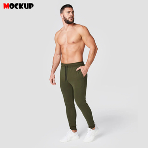 Pantalones deportivos holgados de algodón personalizados para hombre, diseño deportivo 2025, ropa deportiva activa - Product Image 4