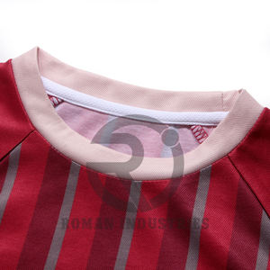 Camiseta de fútbol de moda fabricante camiseta de fútbol roja y blanca - Product Image 4