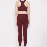 Ensemble de yoga 2 pièces pour femmes grandes tailles, fabriqué au Pakistan, respirant, séchage rapide, super élastique, confortable, 100 % polyester