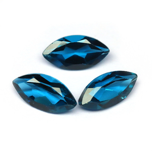 Hấp Dẫn <span class=keywords><strong>London</strong></span> Màu Xanh Topaz Đá Quý Marquise Hình Dạng Màu Xanh Sâu Bóng Màu Xanh Topaz Mặt Cắt Đá Cho Đồ Trang Sức Mục Đích - Product Image 2