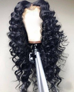 Women's Long Curly Wig African Fashion Black Front Lace Small Curly Long Hair Head Cover Hair Women's Hair Wigs Lace Sty