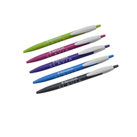 Stylo à bille en plastique de qualité supérieure, stylo à bille avec finition dorée, Logo personnalisé, cadeau pour les employés de bureau
