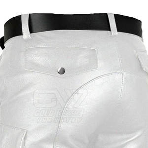 Shorts en cuir de mode de haute qualité à bas prix pour hommes nouveau style de shorts en cuir à fermeture éclair à la mode - Product Image 6