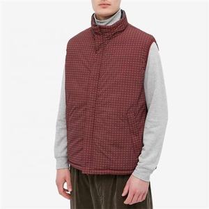 Chaquetas Personalizadas para Hombre, Chalecos de Invierno Transpirables de Estilo Casual, Chalecos Acolchados con Estampado Completo, Chalecos de Lona con Burbujas, Acolchados y con Bolsillos - Product Image 1