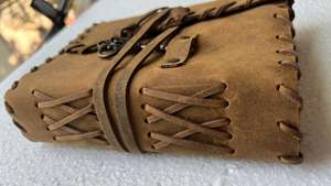 Handmade Eco-Friendly Vintage Crazy Horse Animal Leather Journal Key <b>Charm</b>-Rustic <b>Travel</b> Diary Sketchbook Gift for Men Women - Product Image 5