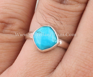 Vente en gros de bague en argent sterling 925 turquoise naturelle faite à la main en filigrane de bohème design de mariage bijoux de mode unisexe - Product Image 4
