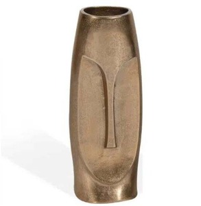 Vase à fleurs en métal pour usage domestique intérieur et affichage de jardin extérieur, fonctionne avec des fleurs fraîches ou séchées" - Product Image 6