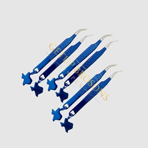 GETUP BROSONS IMPEX Pince à épiler en acier inoxydable de haute qualité 10 mm à pointe lisse, antistatique, antimagnétique, revêtement en poudre - Product Image 5