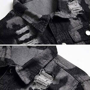 Veste en jean légère avec une texture lisse pour un superposition simple et élégante Veste en jean de haute qualité - Product Image 3