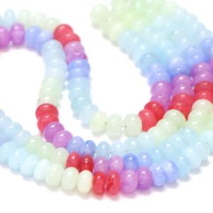 Perles Rondelles en Quartz Arc-en-ciel Multicolore 7mm-8mm, Fil de 15 Pouces, Pierres Précieuses Lisses pour Bijoux et Artisanat - Product Image 6