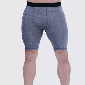 Shorts de compression personnalisés pour hommes, style streetwear, pour musculation, motif uni, pour la gym et la course à pied - Product Image 1