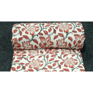 Dohar fait à la main imprimé floral Dohar coton doux imprimé Double couverture confortable literie accessoires de mode - Product Image 4