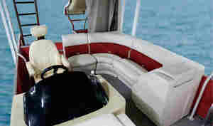 Kinocean 25 pies de dos pisos de aluminio de velocidad eléctrica barco nuevo ocio remo pontón pesca motor fuera de borda para lago verano - Product Image 5