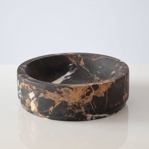 Cuenco de servicio de mármol de diseño moderno con una construcción Premium robusta, perfecto para configuraciones y presentaciones de mesas de comedor de lujo - Product Image 5