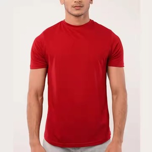 Chemise surdimensionnée américaine 220 GSM 100% coton surdimensionné grande taille impression personnalisée en gros Streetwear T-Shirt vierge pour hommes - Product Image 1