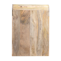 Table console extensible convertible en bois massif de luxe moderne avec rangement pour villa et hôtel