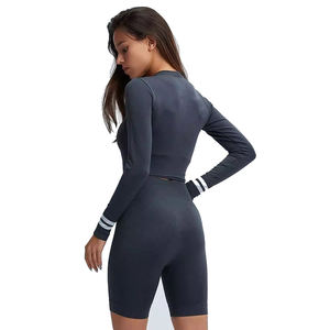 Breathable Plus Size Athletic Yoga Set for <b>Women</b> <b>Compression</b> <b>Leggings</b> Medium Support Sports Bra for High Training and Gym Use - Product Image 4