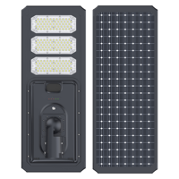 Lampe solaire LED tout-en-un intégrée pour extérieur, boîtier en aluminium, capteur de mouvement à allumage automatique, lampe de sécurité pour jardin