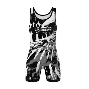 Singlet de lutte Uniforme de lutte à haute élasticité Singlets de lutte durables pour hommes et femmes - Product Image 1