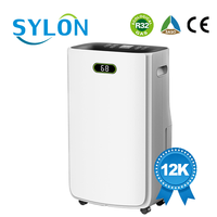 AC Portabel 12000Btu untuk Rumah, AC Mobile Senyap dengan Refrigeran R290, Unit Pendingin dengan Drainase Kontinu 25L/Hari