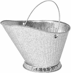 Seau à charbon galvanisé pour décoration de cheminée de ferme avec style antique et construction solide et durable pour un usage quotidien - Product Image 2