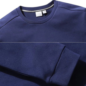 เสื้อสเวตเชิ้ตผู้ชายคอวี ผ้าฝ้าย 100% ระบายอากาศได้ดี สีพื้น ย้อมสีแบบเรียบง่าย สำหรับฤดูหนาว รับผลิตตามแบบ (OEM)  ออกแบบเองได้ - Product Image 5