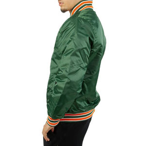 แจ็กเก็ตเบสบอลผ้าซาตินสำหรับผู้ชายเสื้อแจ็คเก็ตผ้าซาตินระบายอากาศ - Product Image 2