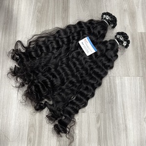 Extensiones de cabello humano de punta plana con ondas naturales Remy vietnamitas listas para enviar de alta calidad con precio al por mayor - Product Image 4