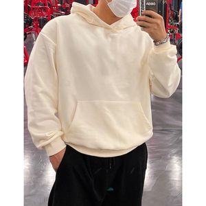 Sudadera con Capucha para Hombre, de Alta Calidad, con Logotipo Personalizado, Hombros Caídos, Estilo Holgado, Tejido Grueso de Felpa Francesa - Product Image 2