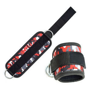 Manchons de cheville professionnels en néoprène rembourrés à double anneau en D, style camouflage, pour machines à câbles de gym, protection hivernale pour jambes et abdominaux - Product Image 6