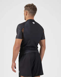 Edge Force Sportswear Compression MMA Shirt Breathable 2025 100% Polyester UPF50+ Short Sleeves Anti-UV <b>Rashguard</b> Eco-Friendly - Product Image 3