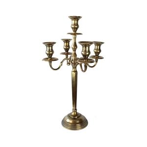 Bougeoir pilier en métal aluminium Bougeoir royal en métal aluminium de luxe Candélabre à cinq bras à prix abordable - Product Image 6