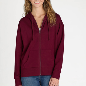 Vente en gros oversize grande taille hommes sweats à capuche fermeture éclair logo imprimé personnalisé col roulé fermeture éclair sweats à capuche courts pour femme - Product Image 5