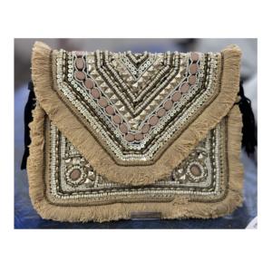 Bohemian <b>Women's</b> Messenger <b>Bag</b> From India Handcrafted Beaded Purse Beach Evening Party Shopping Clutch <b>Bag</b> Afghani <b>Shoulder</b> <b>Bags</b> - Product Image 2