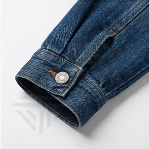 Chaqueta Vaquera Clásica Vintage para Hombre, Detalles Desgastados, Cierre de Botones, Estilo Casual Urbano, para Todas las Temporadas, Ropa de Abrigo de Invierno - Product Image 6