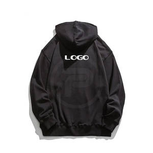 Meilleur prix de gros – Sweat à capuche d'hiver léger et respirant pour homme, coupe classique, avec logo personnalisé, couleur unie - Product Image 2