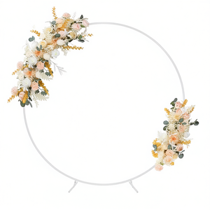 Support à ballons circulaire blanc 2m, décoration de fête pour ballons et fleurs - Product Image 2