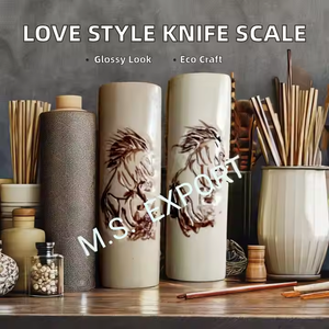 Stylish Camel <b>Bone</b> Pattern Polished Handcrafted <b>Knife</b> <b>Handle</b> Natural Crafts Antique Imitation Art Collectible for Home Decor - Product Image 3