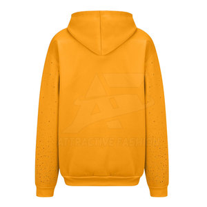 Custom Women Rhinestone Hoodies With Relaxed Streetwear Style And <b>Decorative</b> Shiny Detail For Trendy Looks - Product Image 5