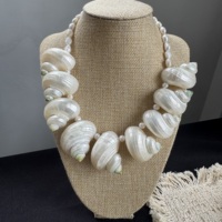 Collier personnalisé style plage en pierre naturelle, pendentif coquillage, perles de pierres précieuses, réglable, bijoux pour femme, collection de vacances