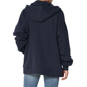 Sudadera con capucha verde con cordón blanco, al por mayor, hasta la rodilla, con estilo y elegancia, con cremallera - Product Image 4