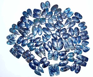 พลอย Azurite ธรรมชาติอัญมณีหลวม Cabochon มากผสมรูปร่างและขนาดสำหรับทำเครื่องประดับวัสดุควอตซ์ - Product Image 4