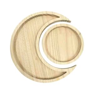 Boho Wooden Moon Tray | High Quality Handmade Craft | Wholesale Bulk Best Price Rate - Product Image 2