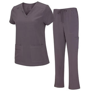 Venta de uniformes de enfermera de tela suave lavable antiarrugas uniformes de hospital médicos uniformes de mujer conjuntos de uniformes para correr - Product Image 6