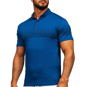 Chemise de golf pour homme de haute qualité, design personnalisé, franges sur le devant, 100% fibre de bambou, respirante, décontractée, élégante, manches courtes - Product Image 3