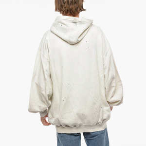 เสื้อฮู้ดดี้ผู้ชายแบบดิสเทรส คุณภาพพรีเมียม จำนวนมาก แห้งเร็ว ผลิตจากผ้าฝ้ายผสม จำหน่ายออนไลน์ - Product Image 4