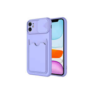 SENK Kartix Series Premium Shockproof Protective Cover for iPhone 11 Soft Silicone Cardholder Case Model A53 SE Back Covers - Product Image 1