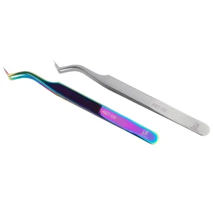 แหนบถอนขนตาสแตนเลสปลายแหลมอุปกรณ์แต่งหน้าปรับแต่งสีได้โลโก้ส่วนตัว - Product Image 6