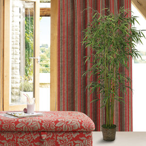Arbre de bambou en soie de 73 pouces dans un panier tissé Plante d'intérieur artificielle élégante - Product Image 6