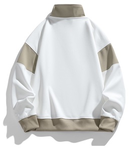 OEM ODM logotipo personalizado otoño Atlético correr sudaderas ligero media cremallera cuello redondo bordado Logo Terry 3D sudaderas - Product Image 3